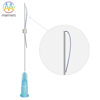 18G 19G 21G 100 mm Ansiktslyfttyp Hulling med sutur PDO trådnål